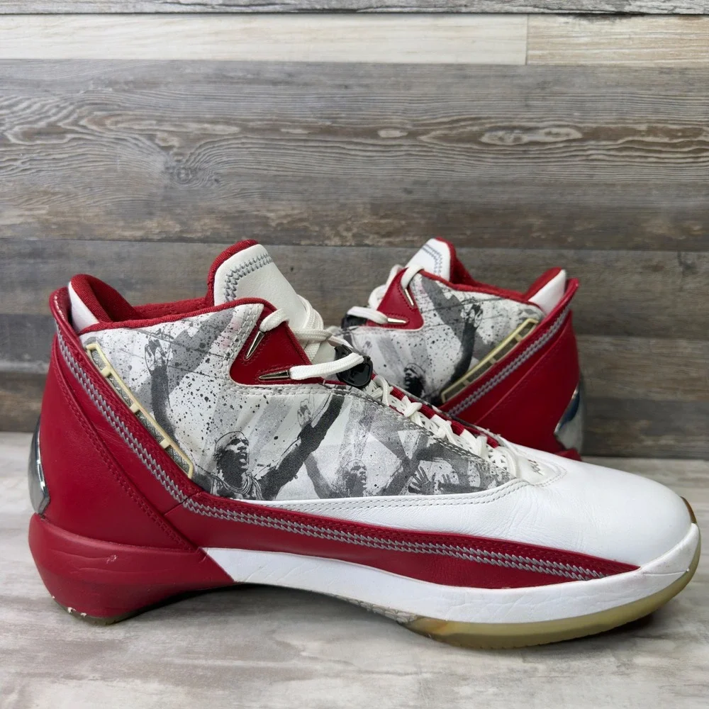 Air Jordan 22 XX2 OG Omega Mens Size 11 Basketball Sneakers 315299-162 White Red